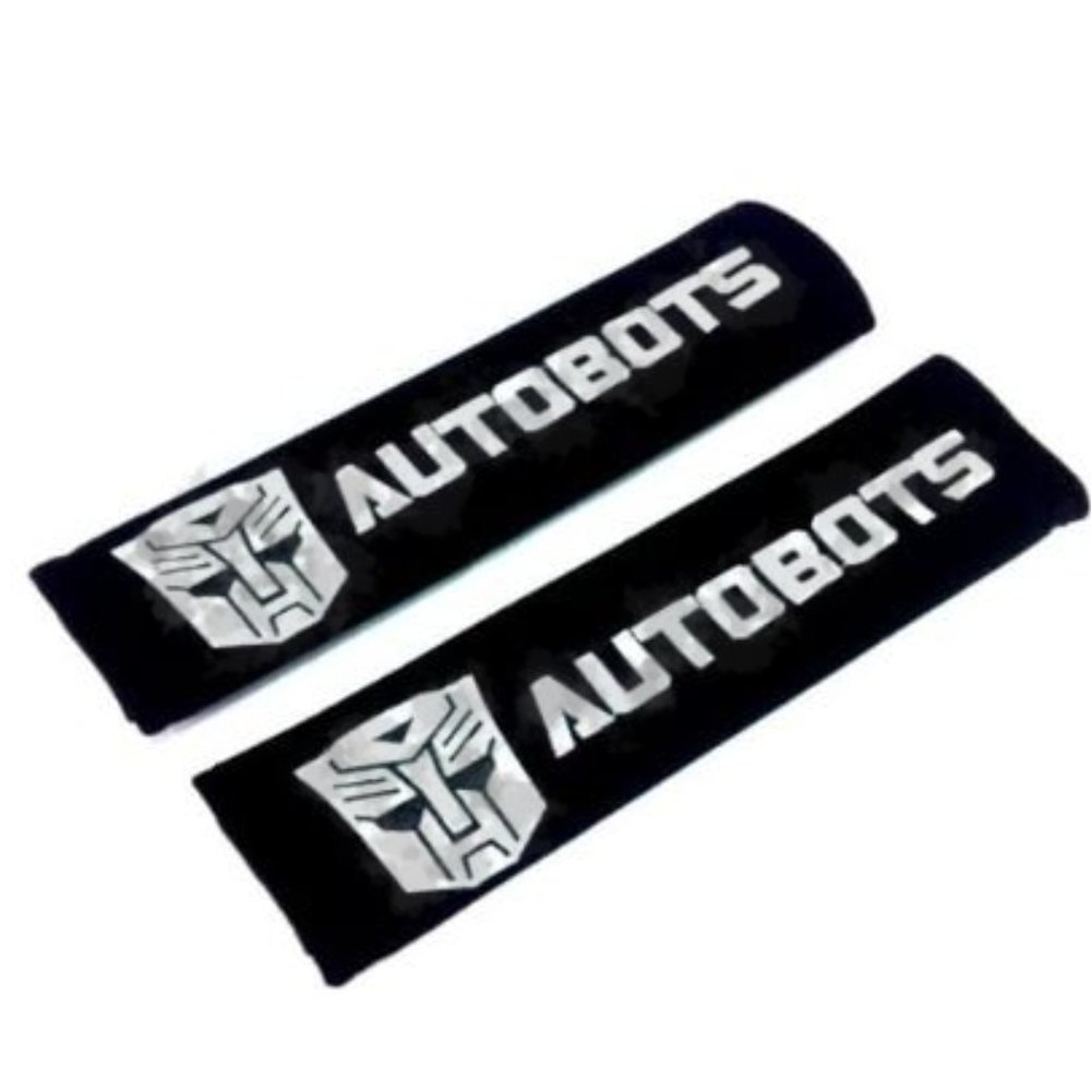 Autobots Embroidered Logo Seat Belt Cover Shoulder Pad 2 pcs